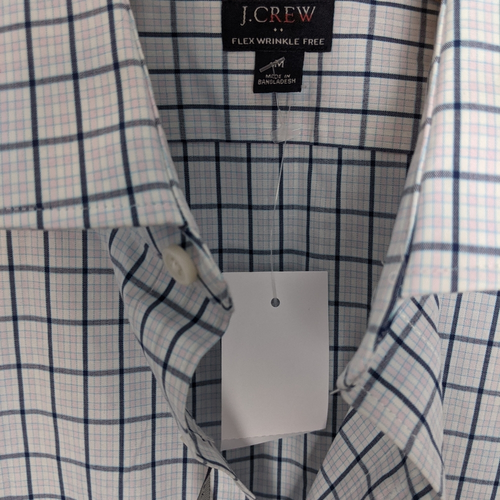 NWOT J. Crew Mens Small button up shirt, Flex Wrinkle Free - Picture 11 of 13